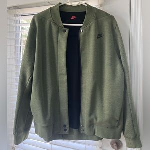 green nike bomber jacket